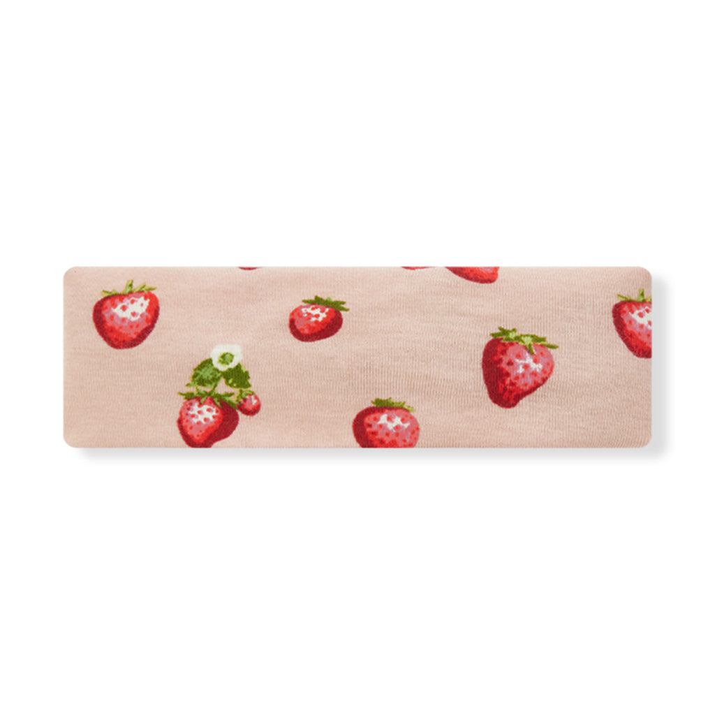 Milkbarn Strawberry Organic Cotton Knotted Headband | Playroom Avenue