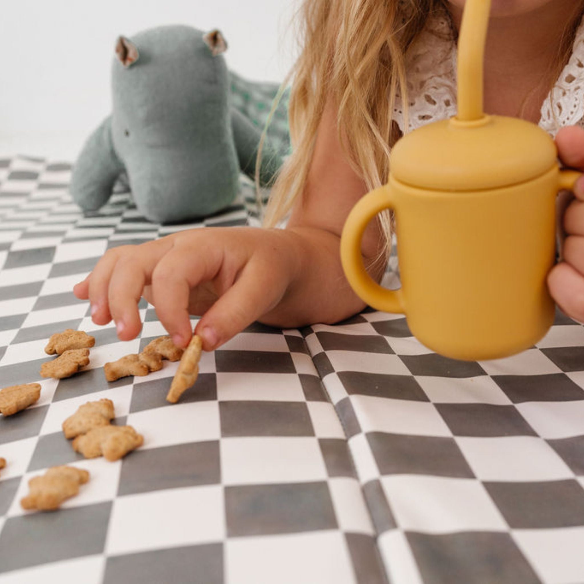 Toki Kids Checker Pepper Vegan Leather Mat - Playroom Avenue