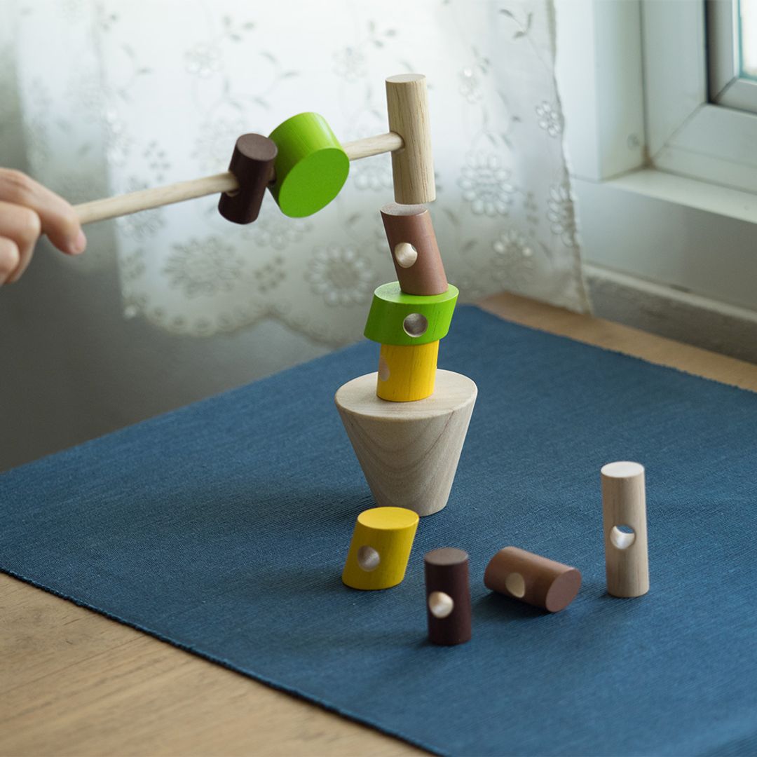 PlanToys Stacking Logs | Playroom Avenue