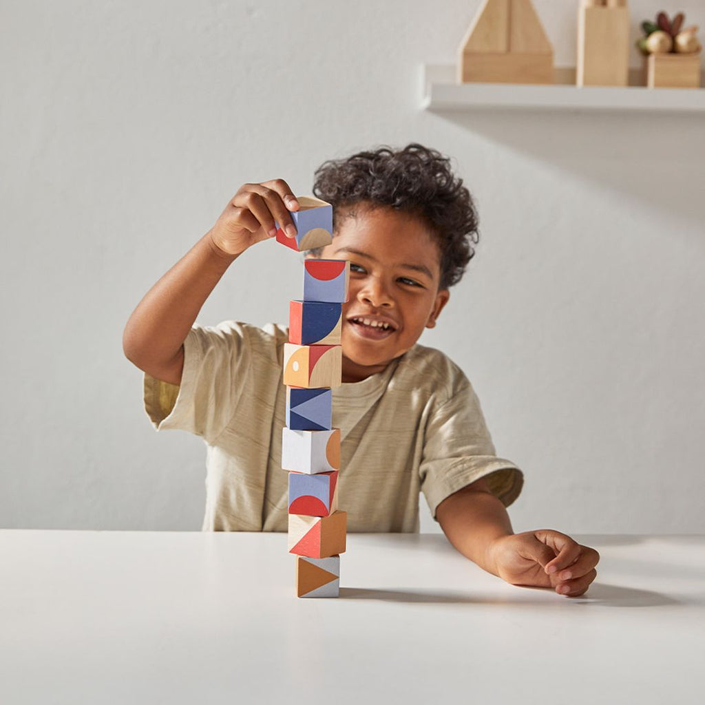 PlanToys Geo Pattern Cubes | Playroom Avenue