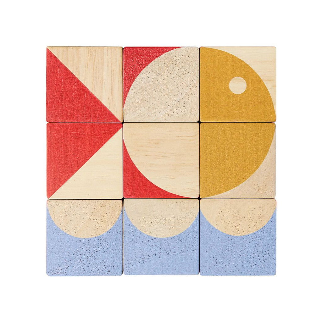 PlanToys Geo Pattern Cubes | Playroom Avenue