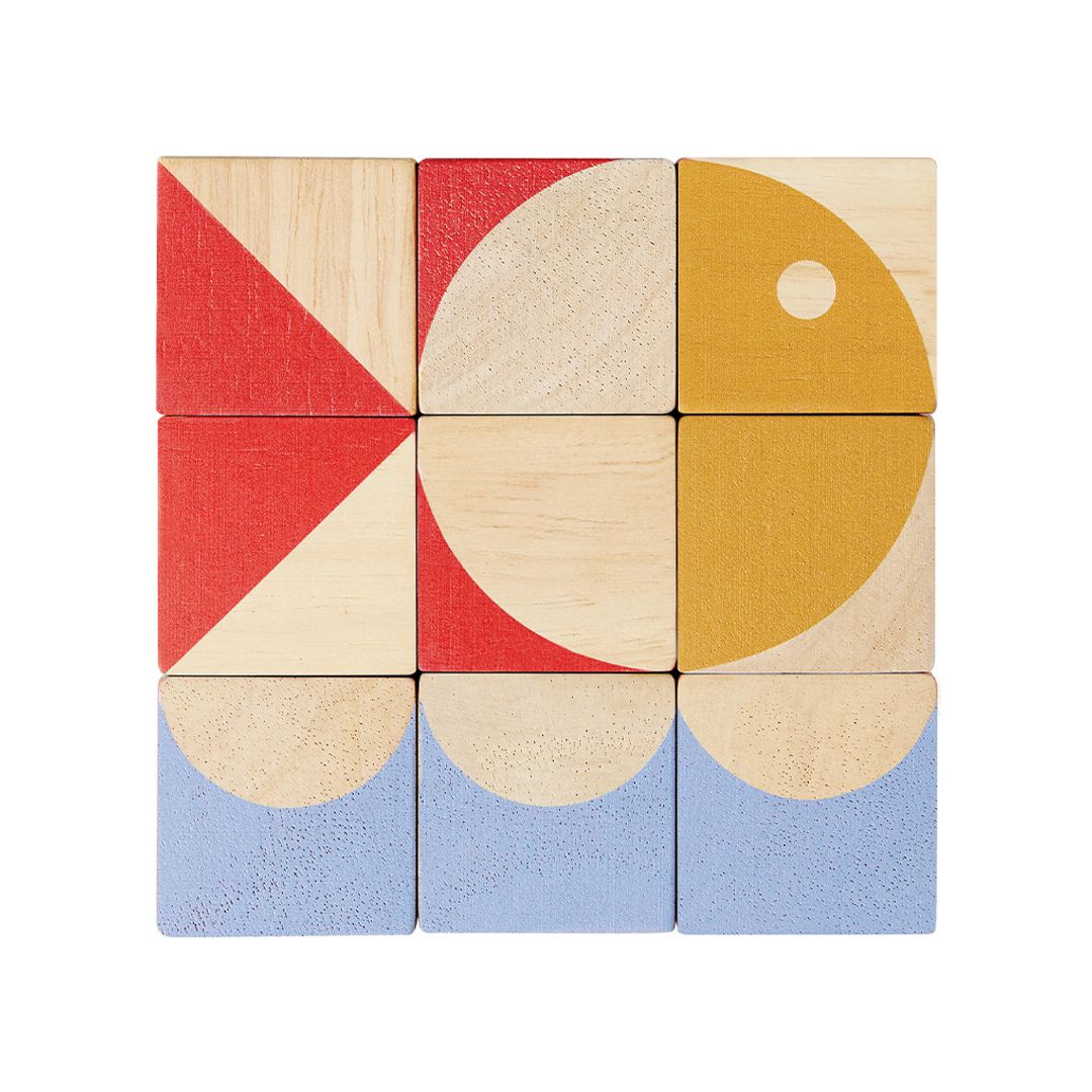 PlanToys Geo Pattern Cubes | Playroom Avenue