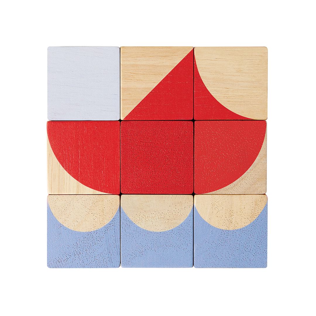 PlanToys Geo Pattern Cubes | Playroom Avenue