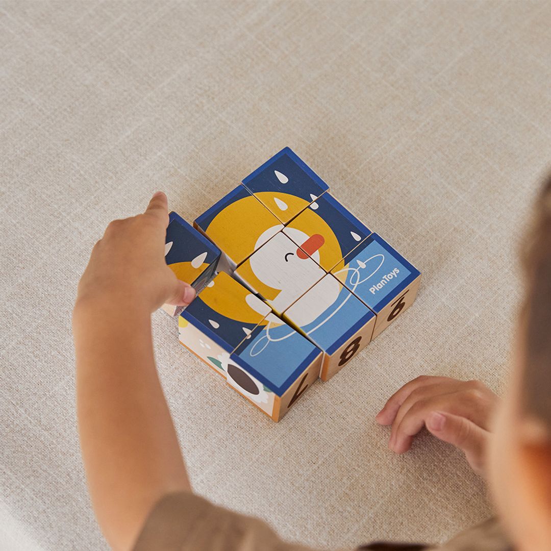 PlanToys Animal Puzzle Cubes | Playroom Avenue