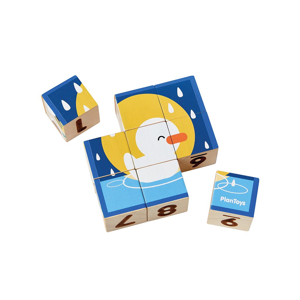 PlanToys Animal Puzzle Cubes | Playroom Avenue