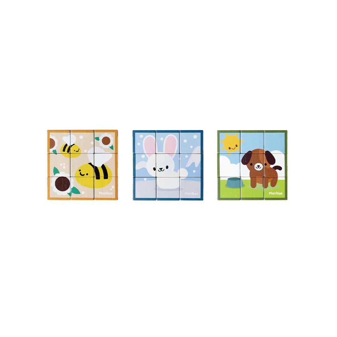 PlanToys Animal Puzzle Cubes | Playroom Avenue