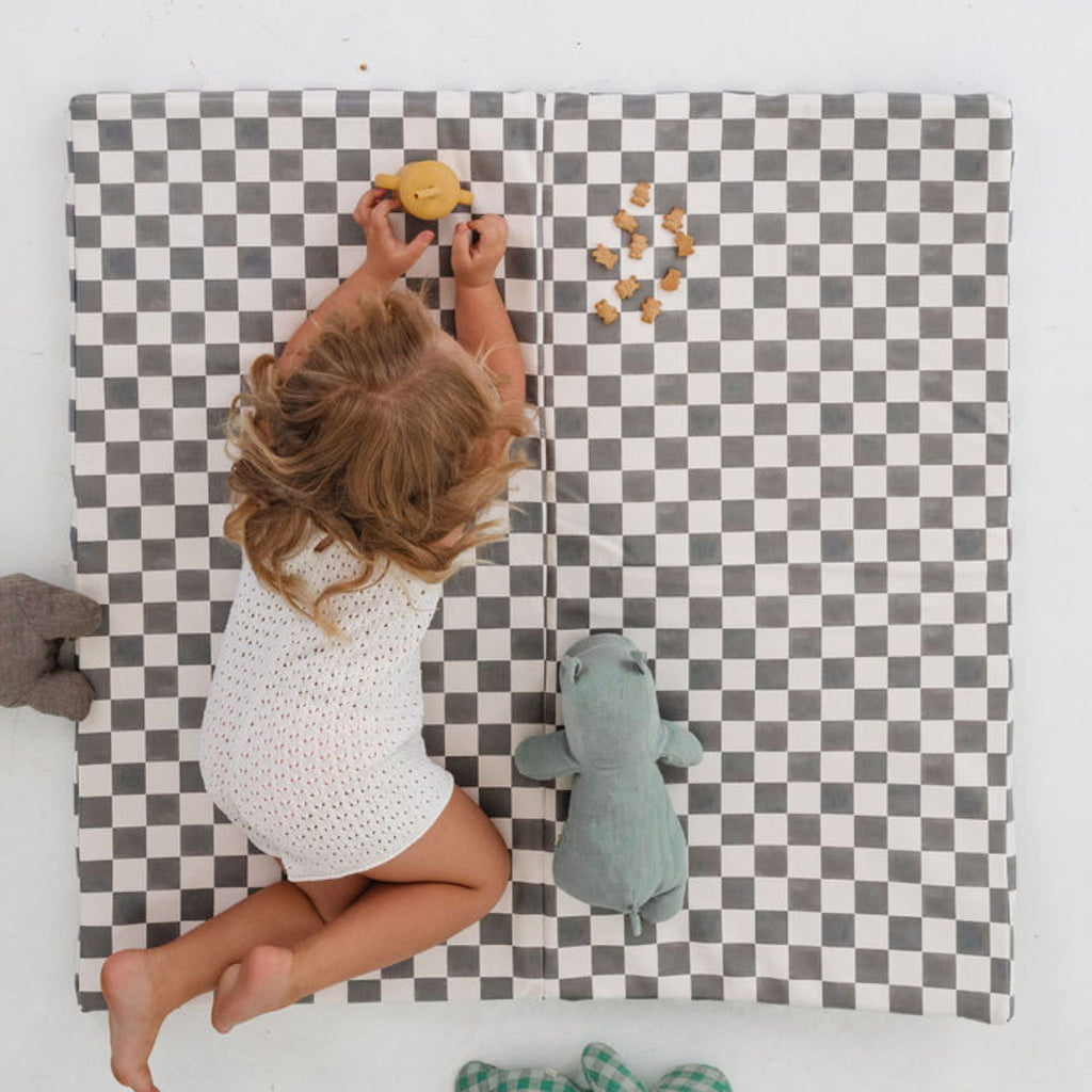 Toki Kids Checker Pepper Vegan Leather Mat - Playroom Avenue