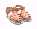 Ozznek Shoes Genuine Leather Sandals for Kids- Venetian Brown Bear | Playroom Avenue