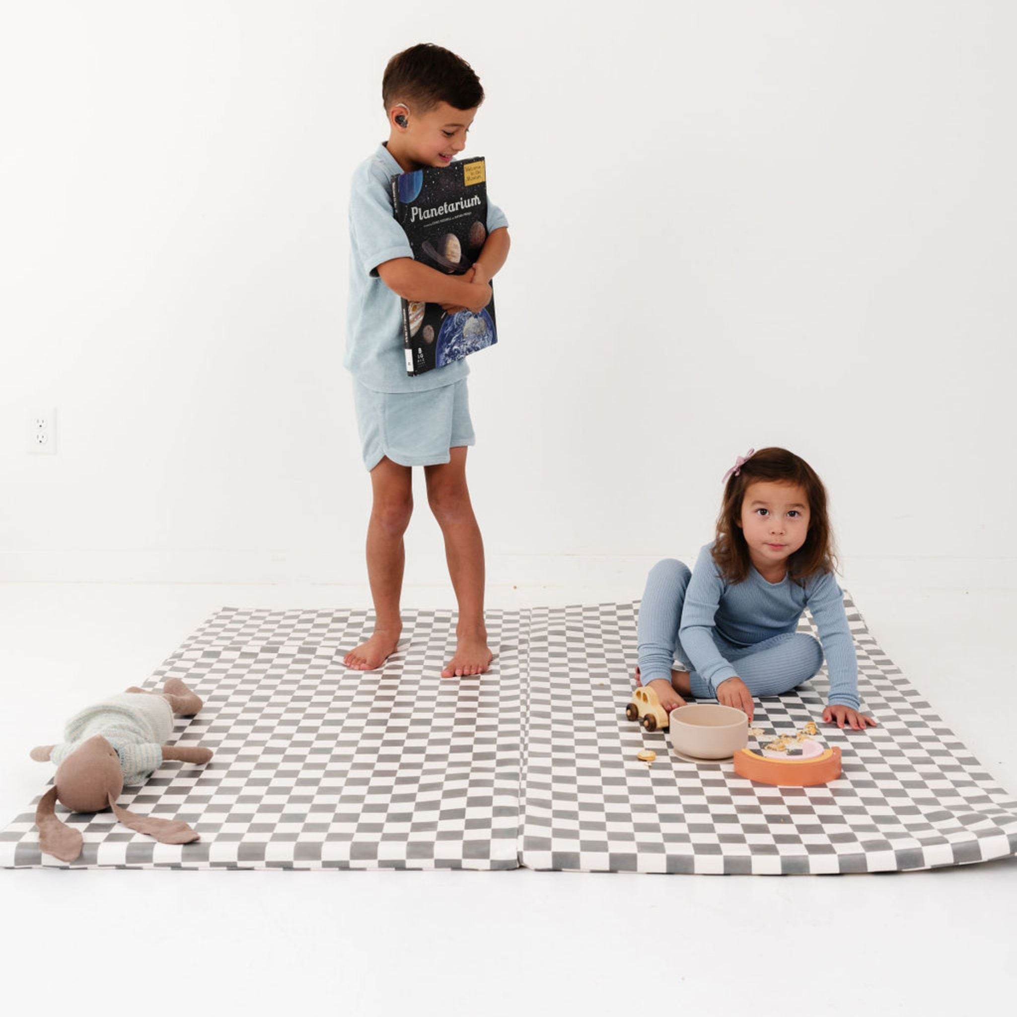 Toki Kids Checker Pepper Vegan Leather Mat - Playroom Avenue