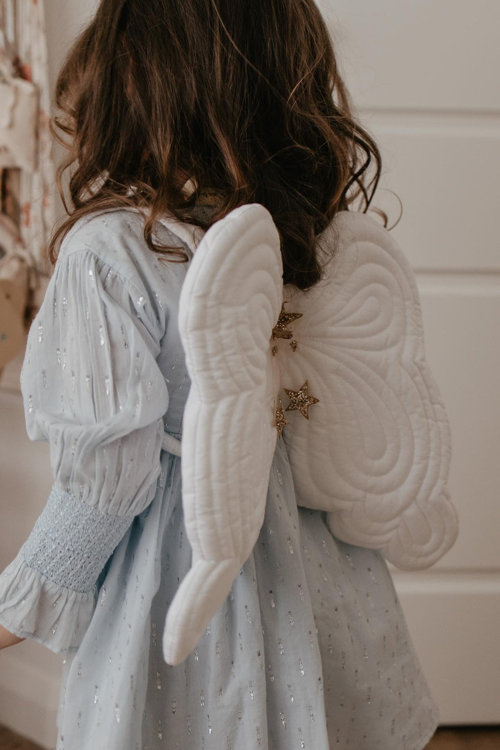 La Petit Lapin Harlow | Cotton Sparkle Dress | Baby Blue | Playroom Avenue