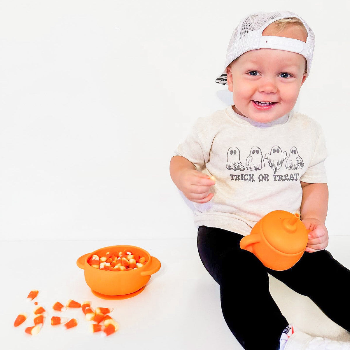 The Pumpkin Patch Suction Bowl | Playroom Avenue