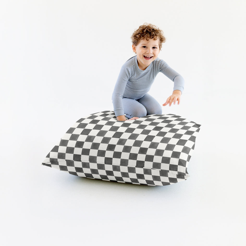 Toki Kids Checker Pepper Bean Bag | Playroom Avenue