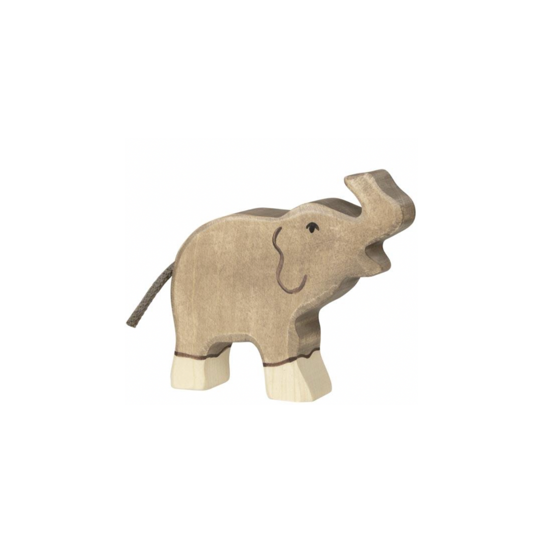 Holztiger Wooden Elephant Calf Figure | Playroom Avenue