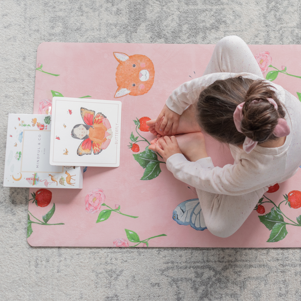 Mindful And Co Printed Kids Yoga Mats | Playroom Avenue