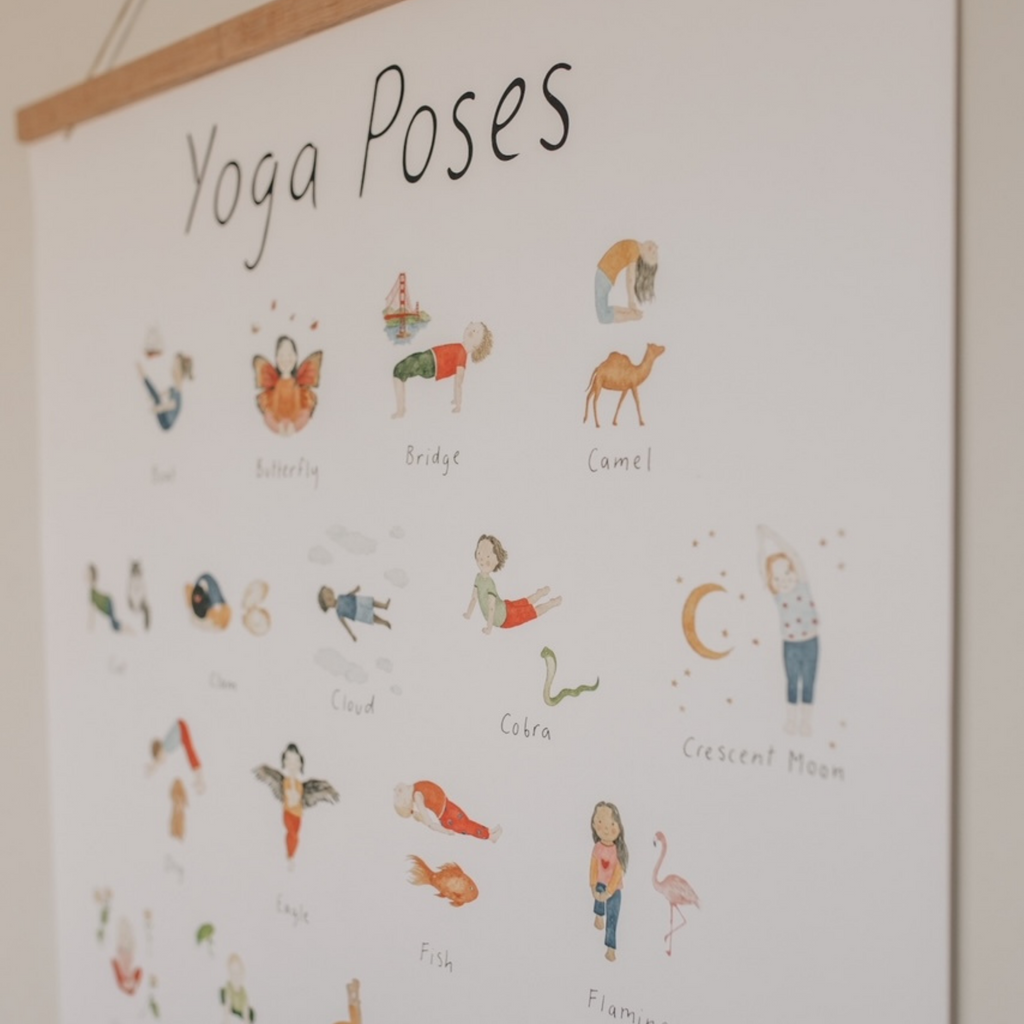 Mindful And Co Yoga Poses Print | Playroom Avenue