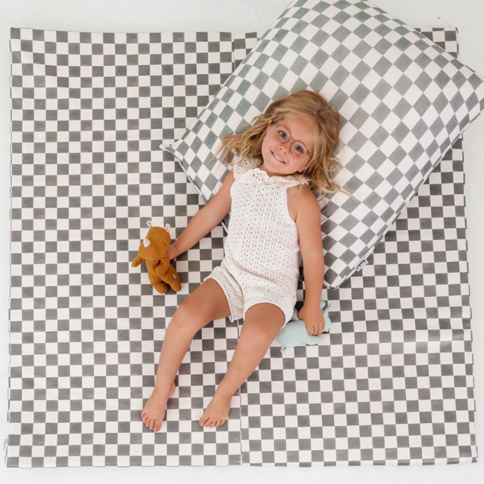 Toki Kids Checker Pepper Vegan Leather Mat - Playroom Avenue