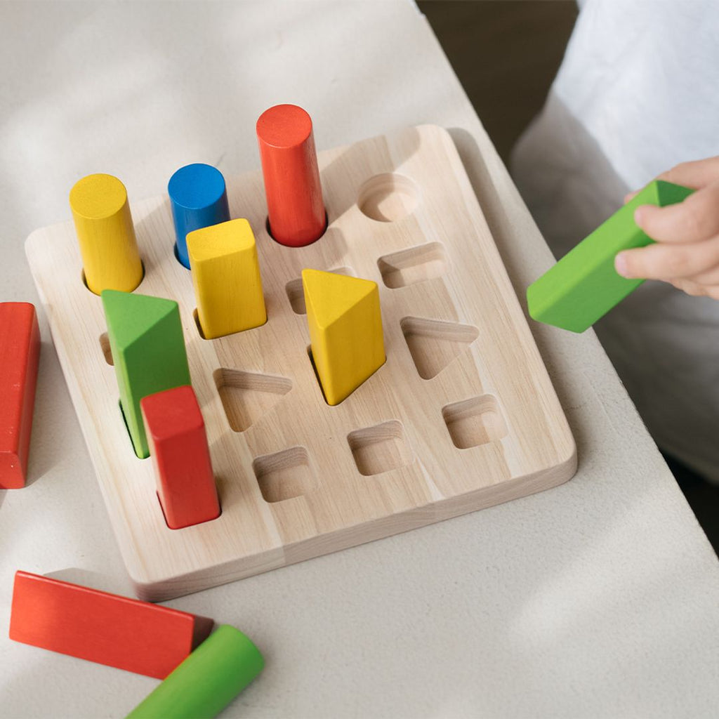 PlanToys Geometric Peg Board | Playroom Avenue