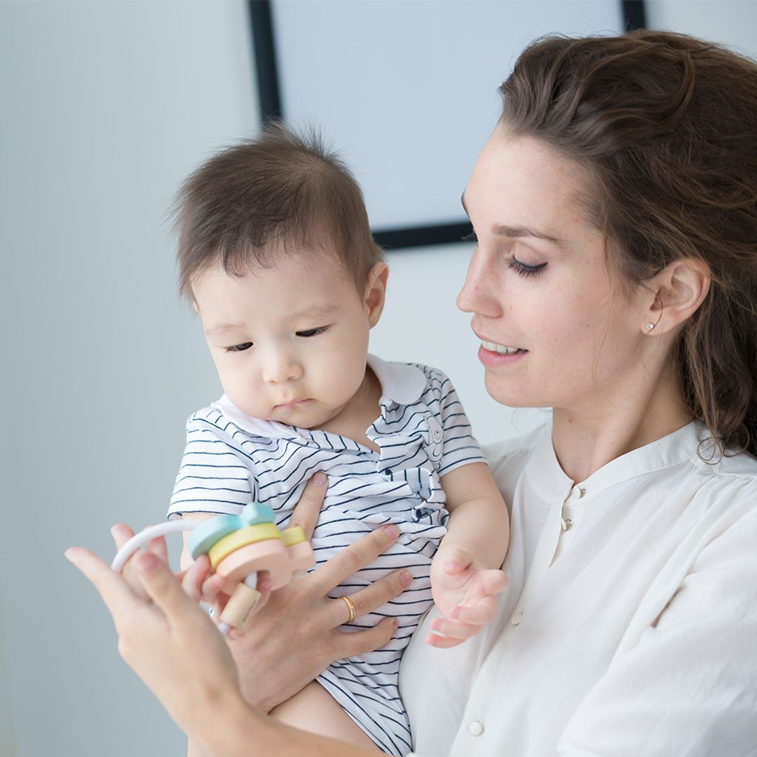 PlanToys Baby Key Rattle - Pastel | Playroom Avenue