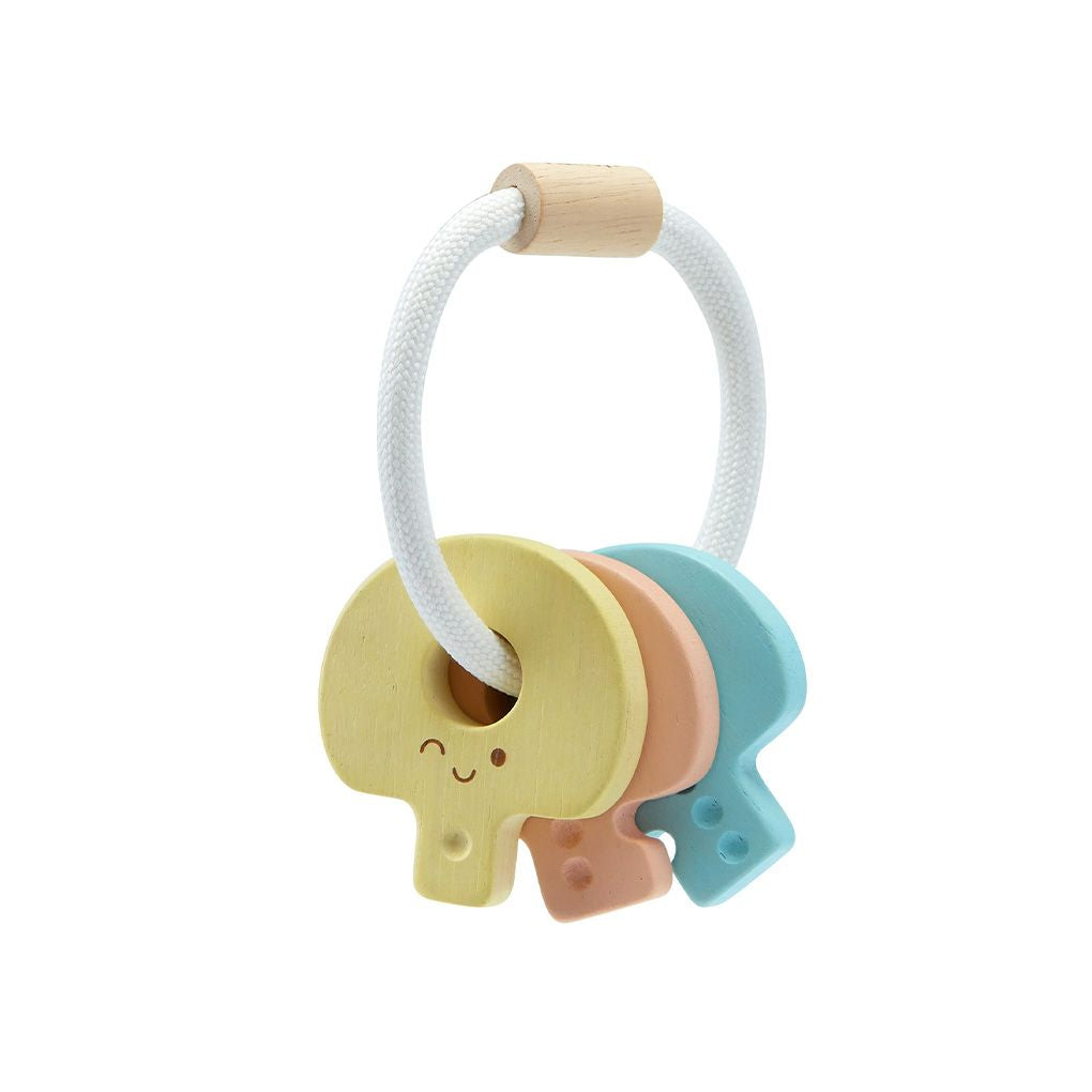 PlanToys Baby Key Rattle - Pastel | Playroom Avenue