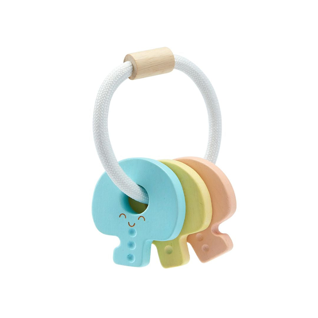 PlanToys Baby Key Rattle - Pastel | Playroom Avenue