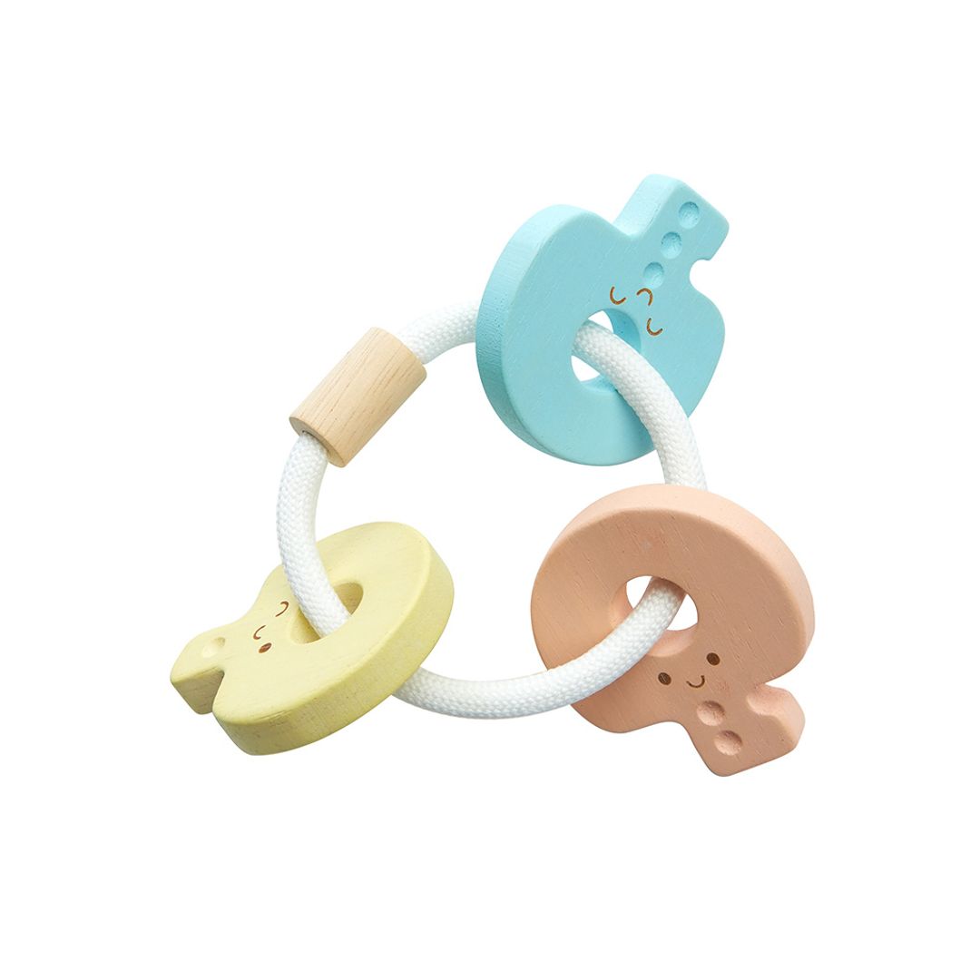 PlanToys Baby Key Rattle - Pastel | Playroom Avenue