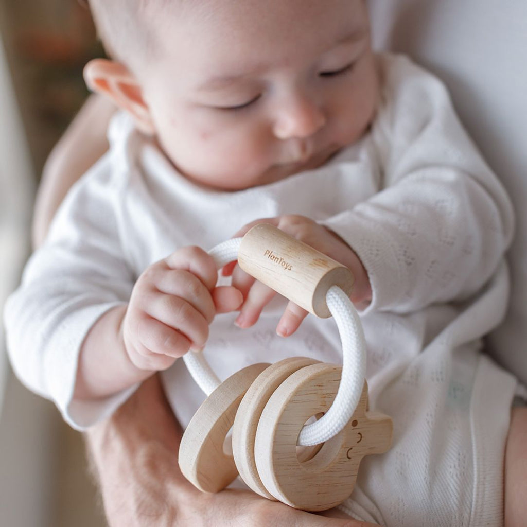 PlanToys Baby Key Rattle - Natural | Playroom Avenue