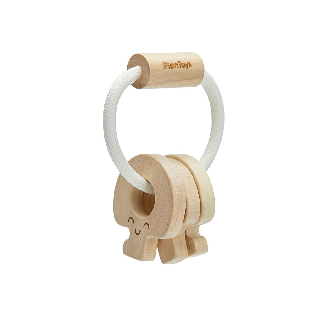 PlanToys Baby Key Rattle - Natural | Playroom Avenue