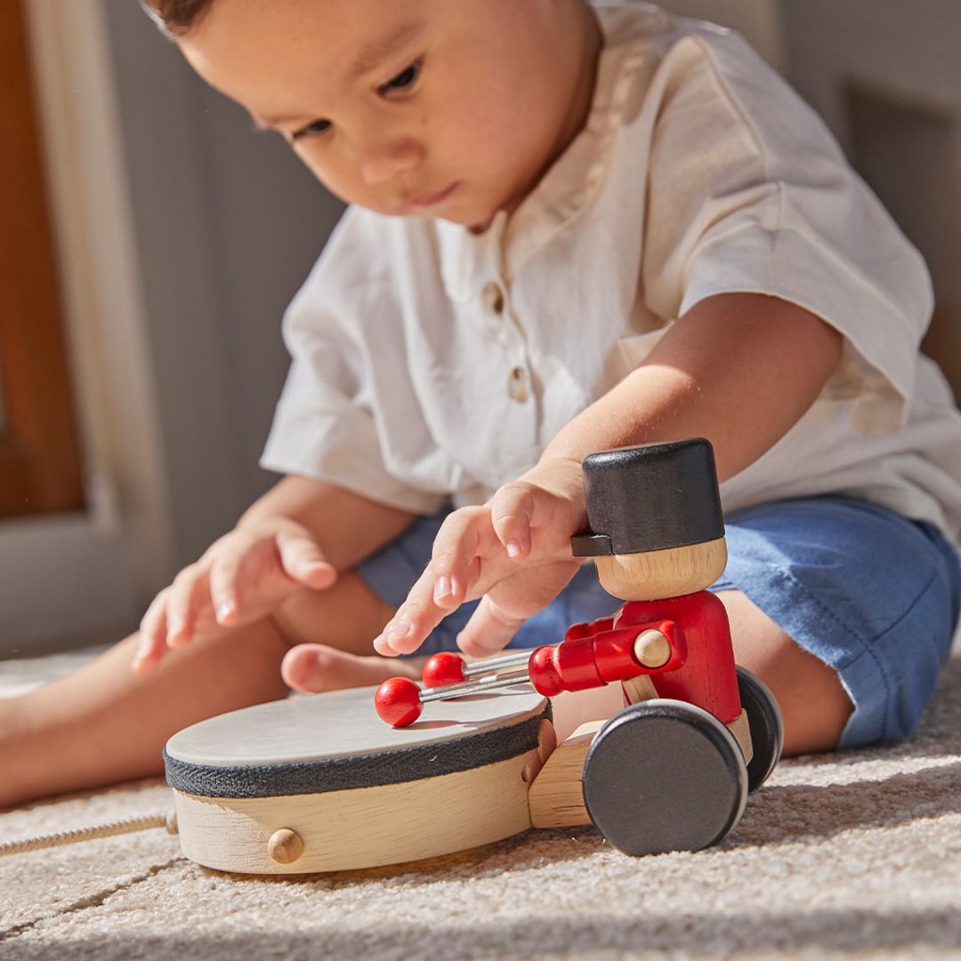 PlanToysPull Along Drummer | Playroom Avenue