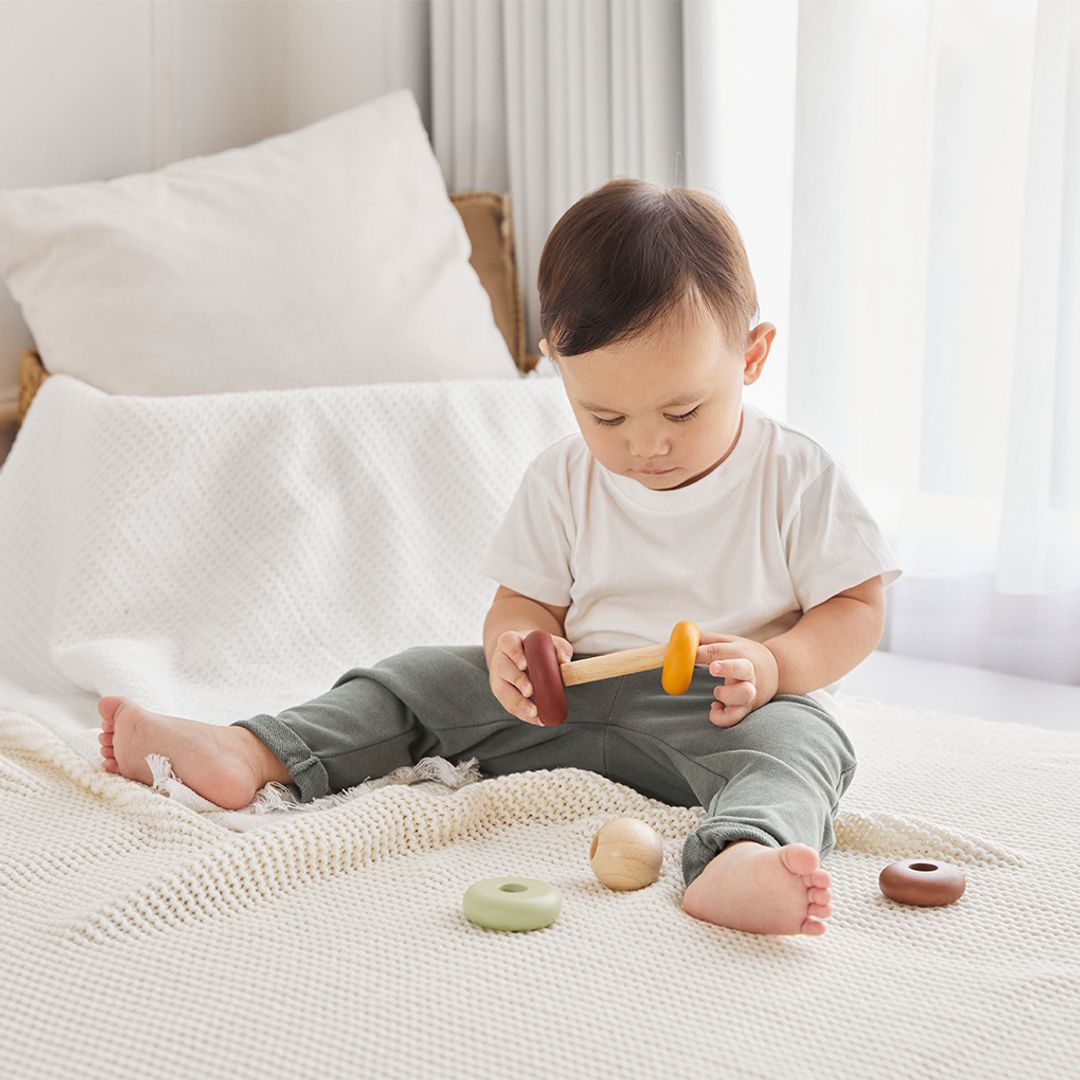 PlanToys My First Stacking - Modern Rustic | Playroom Avenue