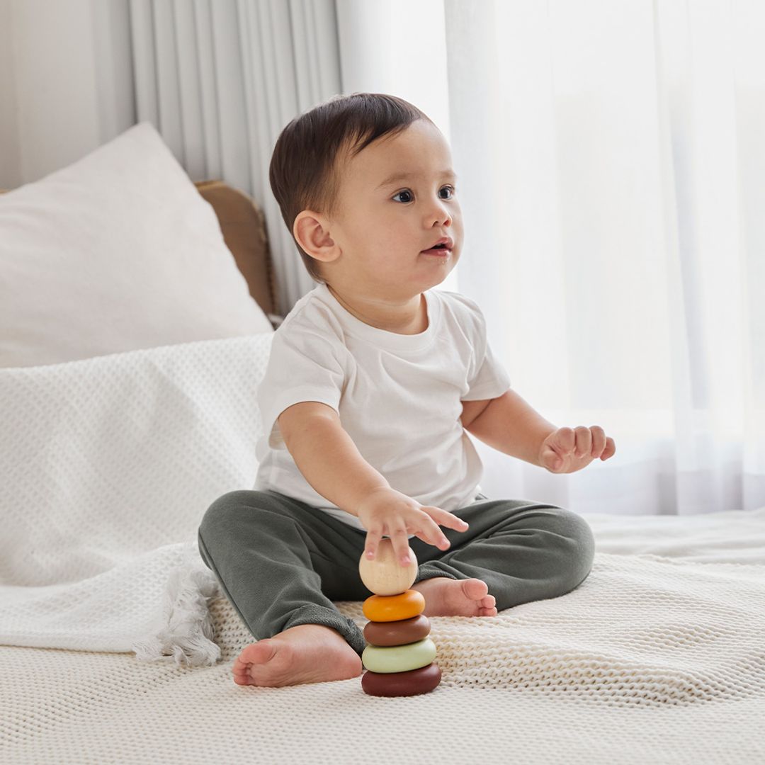 PlanToys My First Stacking - Modern Rustic | Playroom Avenue