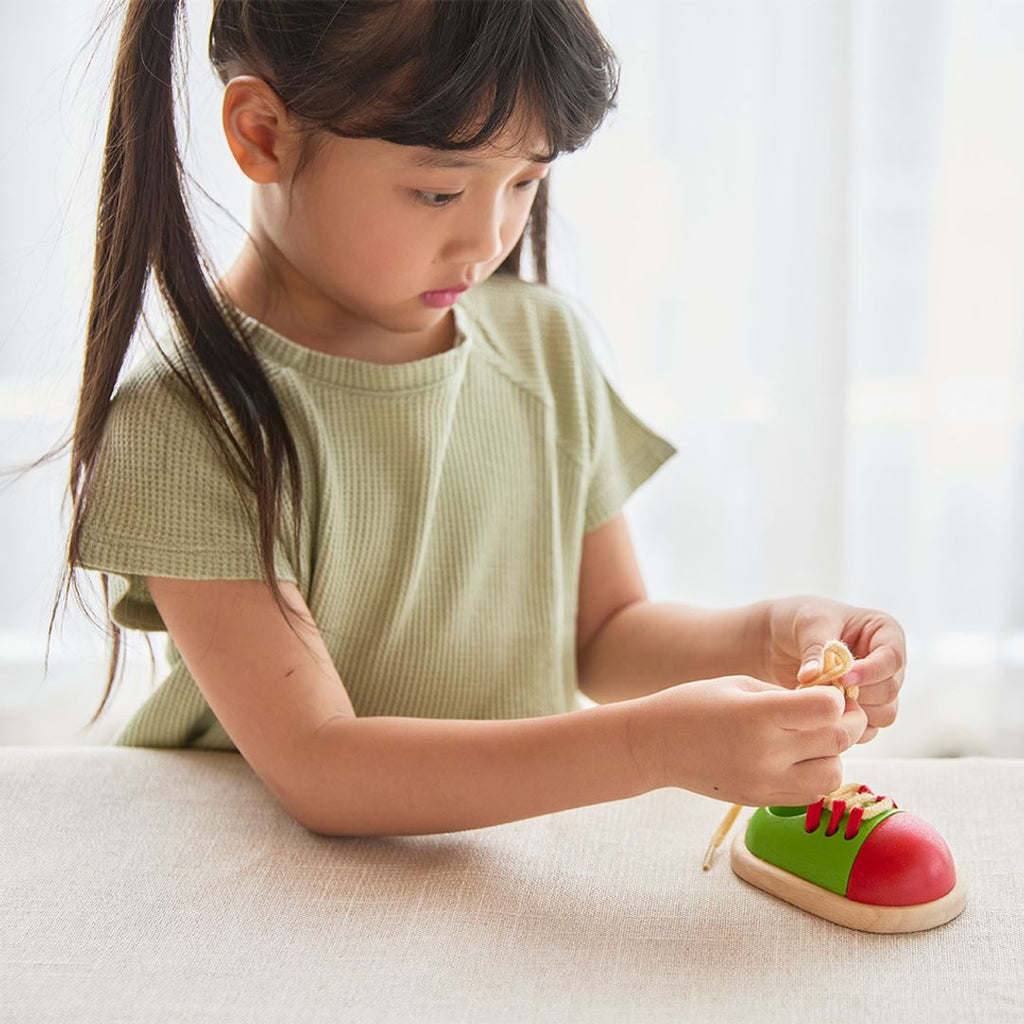 PlanToys Tie-Up Shoe | Playroom Avenue
