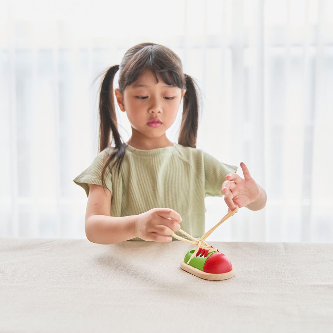 PlanToys Tie-Up Shoe | Playroom Avenue