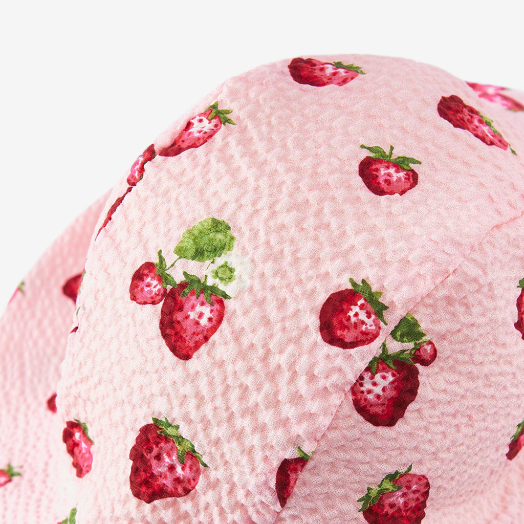 Milkbarn Strawberry Wide Brim Sun Bonnet | Playroom Avenue