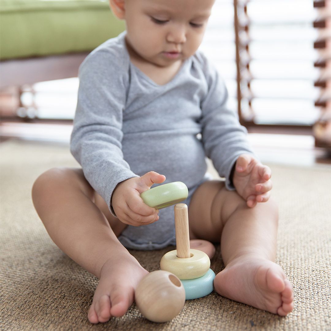 PlanToys First Stacking Ring - Pastel | Playroom Avenue