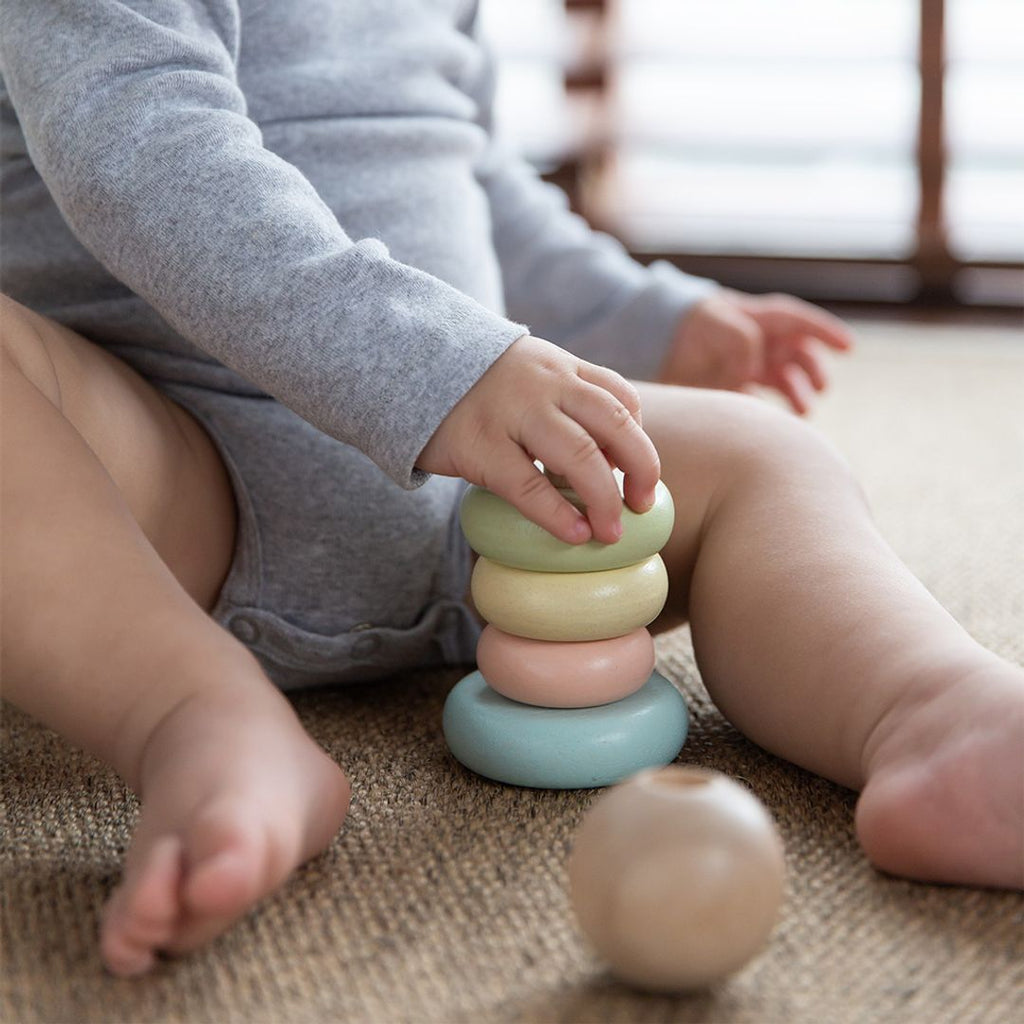 PlanToys First Stacking Ring - Pastel | Playroom Avenue