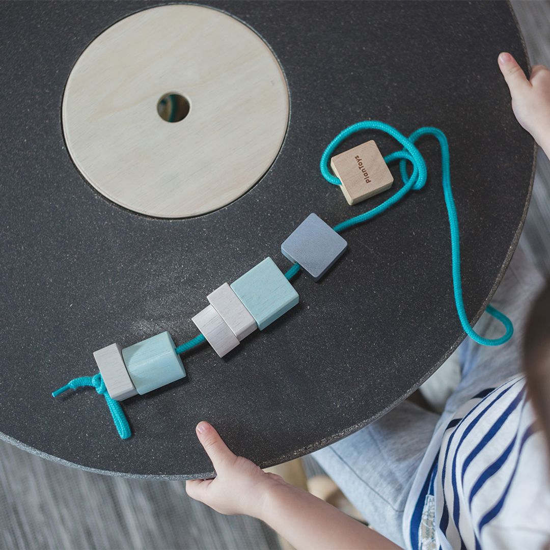 PlanToys Geo Beads Lacing | Playroom Avenue