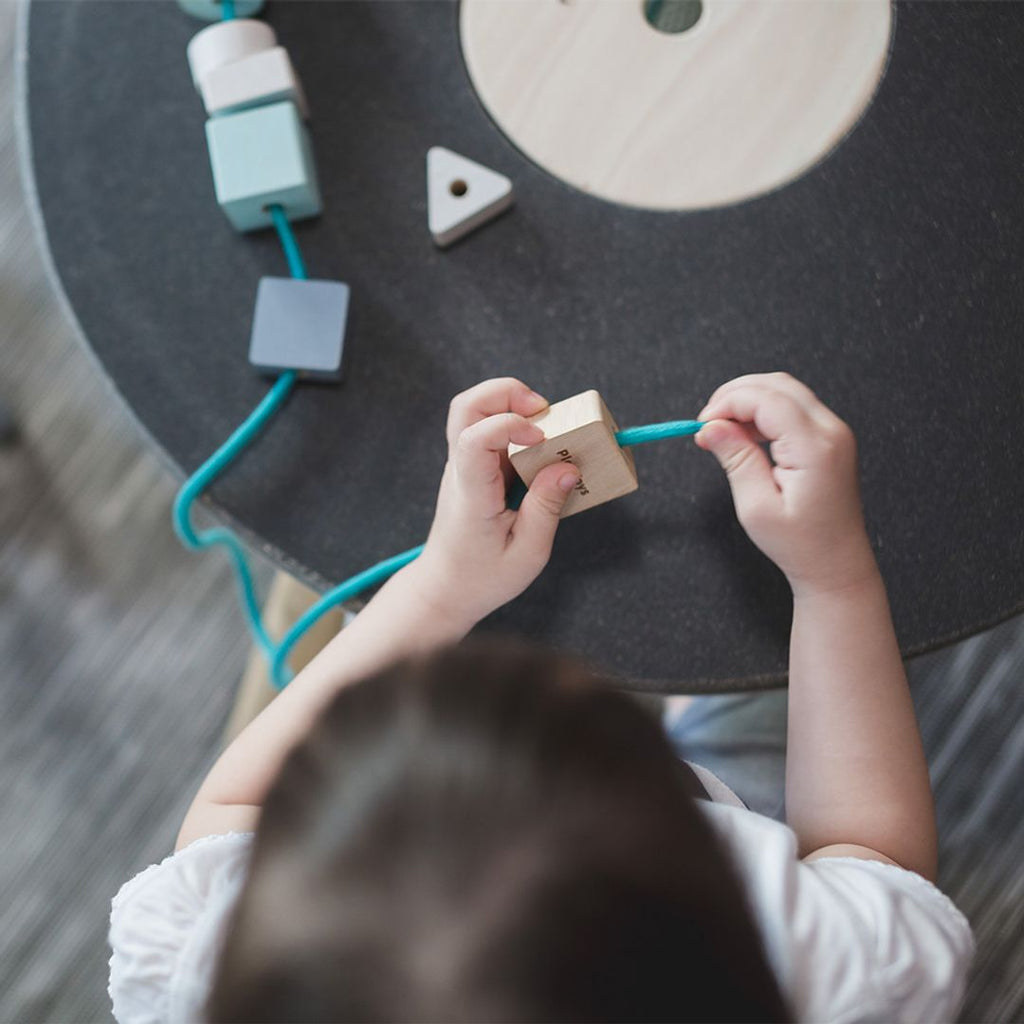 PlanToys Geo Beads Lacing | Playroom Avenue