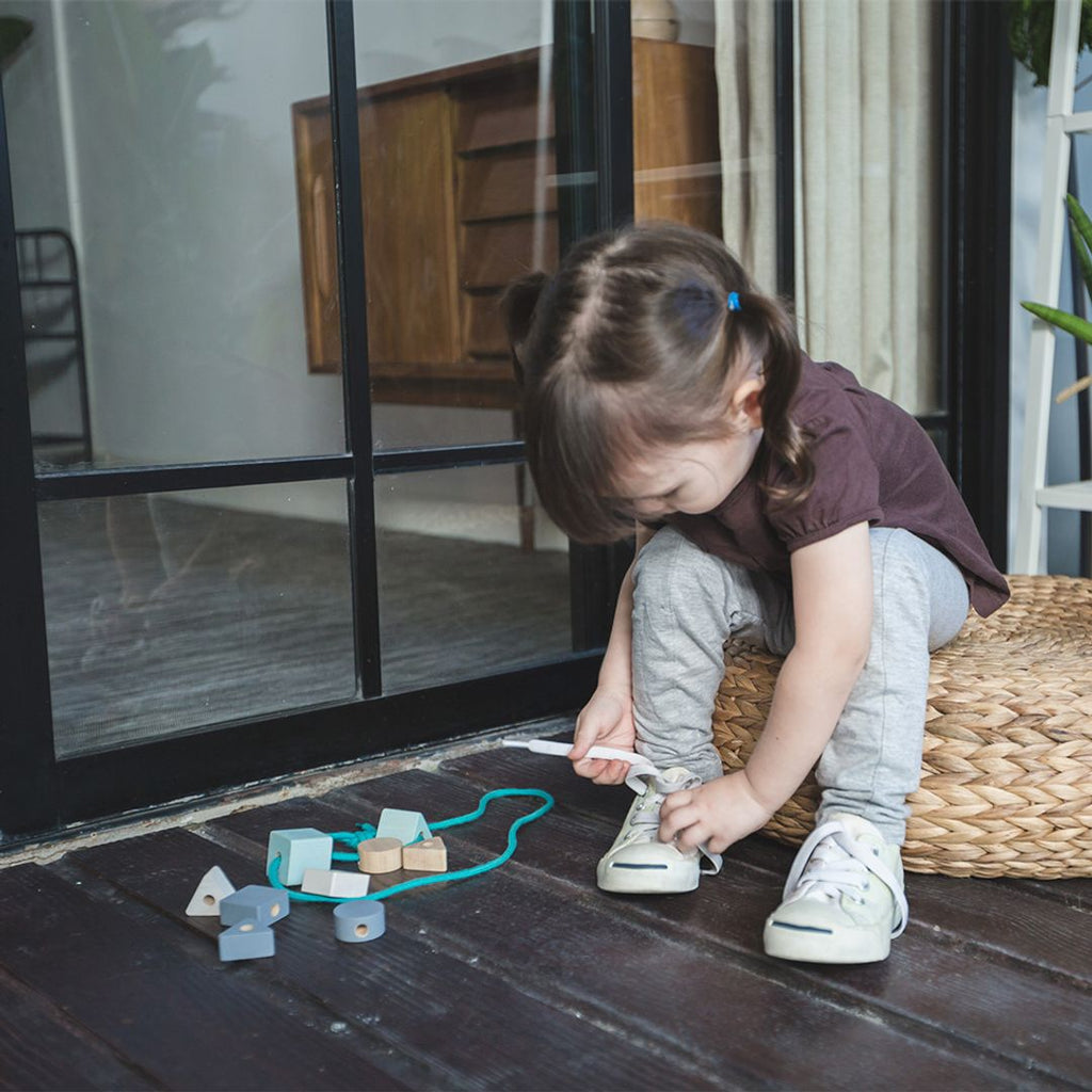 PlanToys Geo Beads Lacing | Playroom Avenue