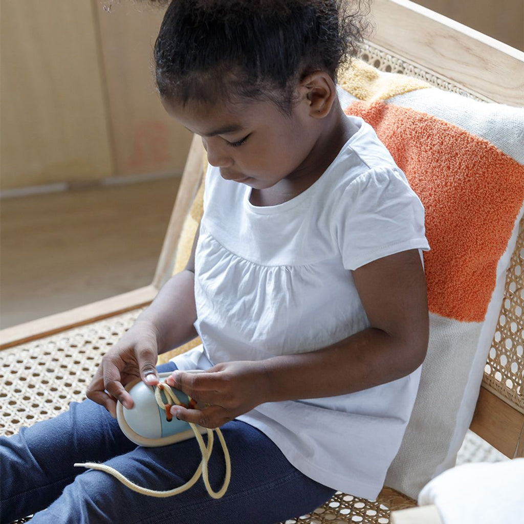 PlanToys Tie-Up Shoe - Orchard | Playroom Avenue
