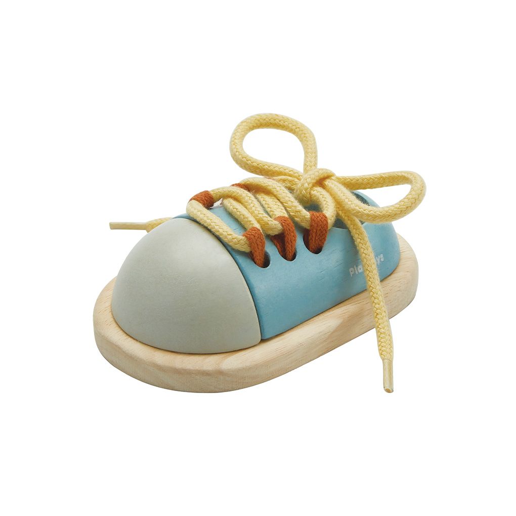 PlanToys Tie-Up Shoe - Orchard | Playroom Avenue