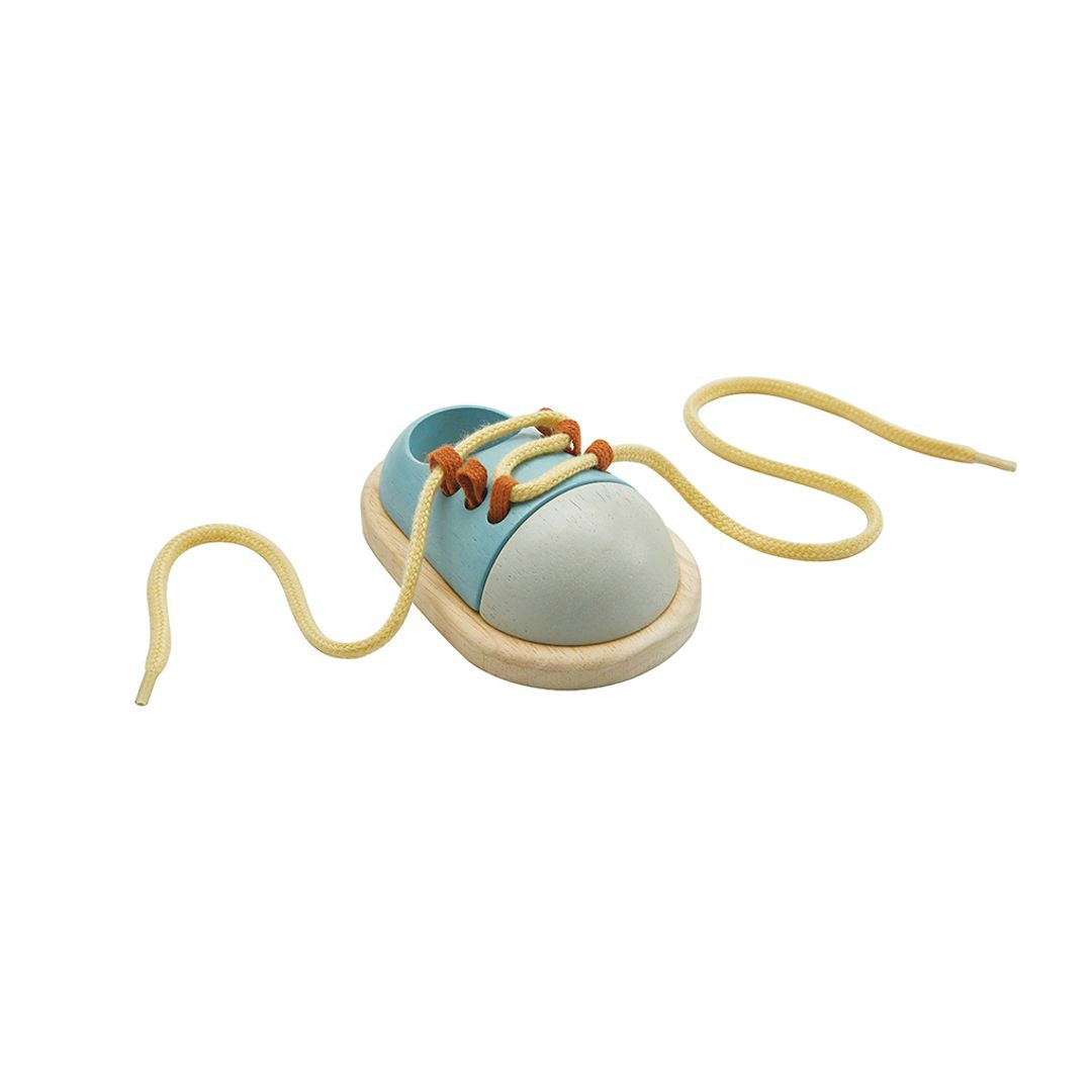 PlanToys Tie-Up Shoe - Orchard | Playroom Avenue