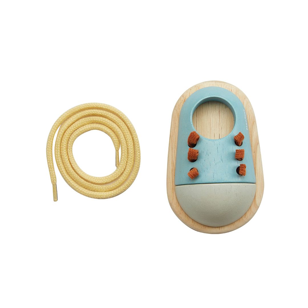PlanToys Tie-Up Shoe - Orchard | Playroom Avenue