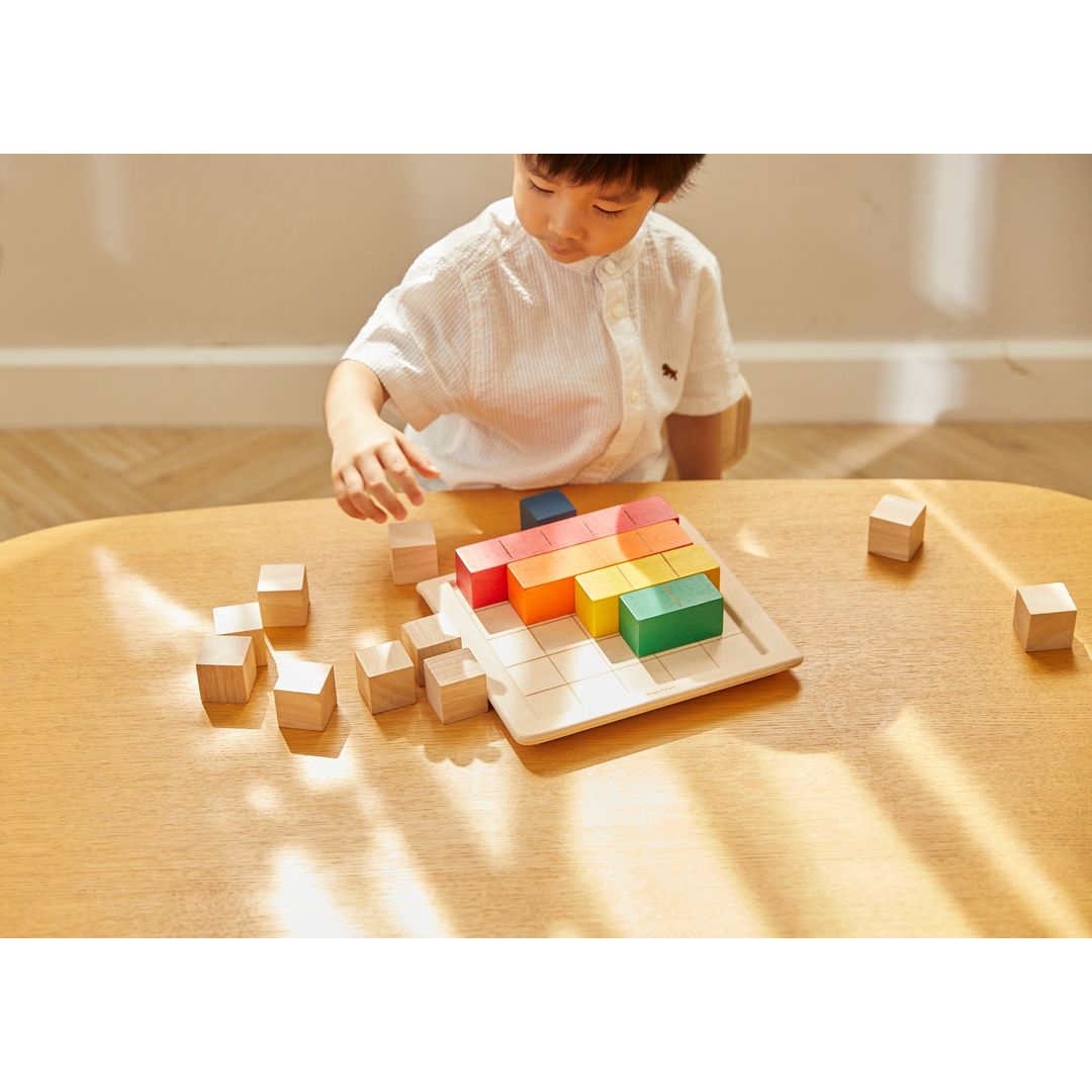 PlanToys Colored Counting Blocks - Unit Plus | Playroom Avenue