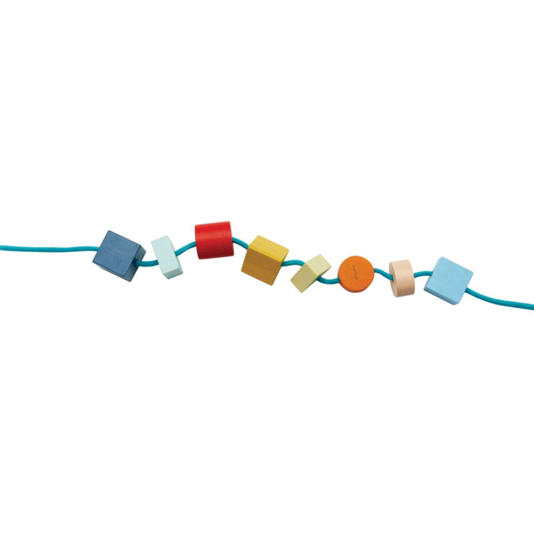 PlanToys Geo Lacing Beads - Unit Plus | Playroom Avenue
