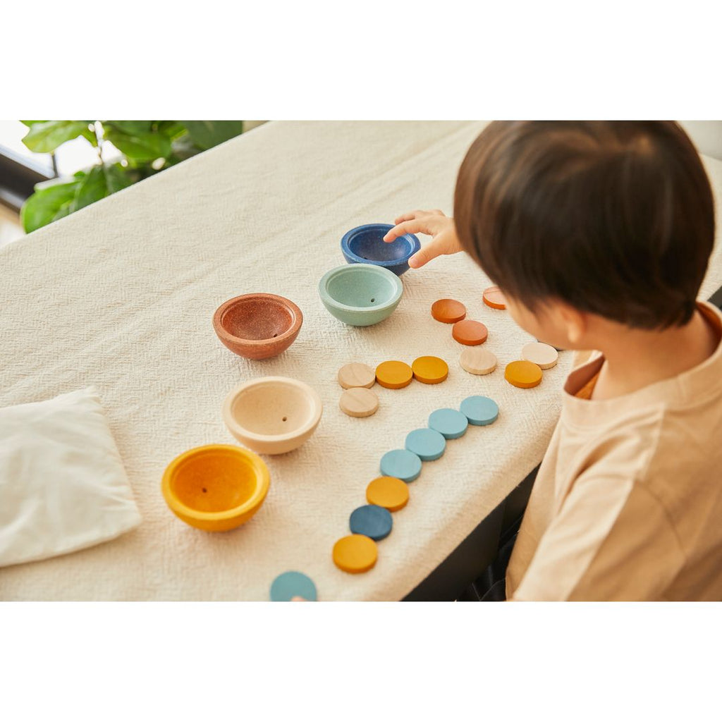 PlanToys Sort & Count Cups - Orchard | Playroom Avenue