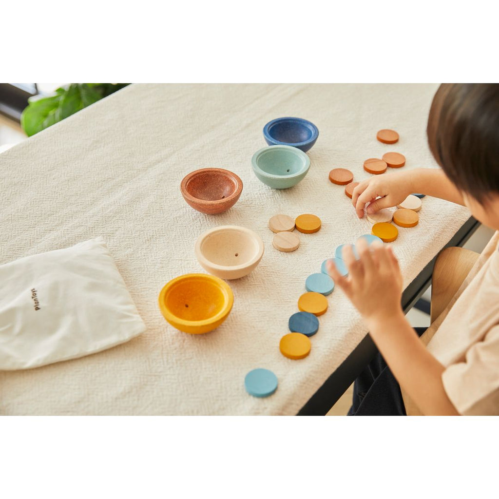 PlanToys Sort & Count Cups - Orchard | Playroom Avenue