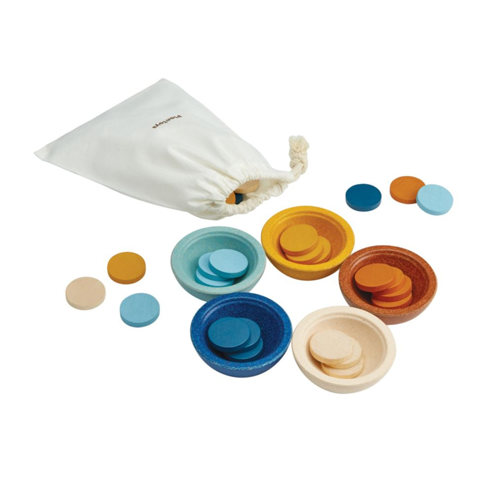 PlanToys Sort & Count Cups - Orchard | Playroom Avenue