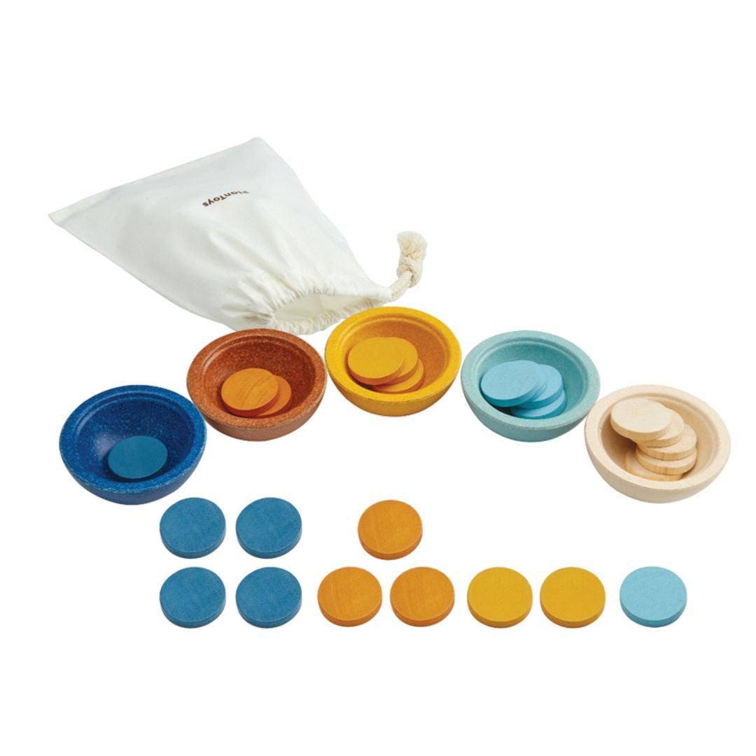 PlanToys Sort & Count Cups - Orchard | Playroom Avenue