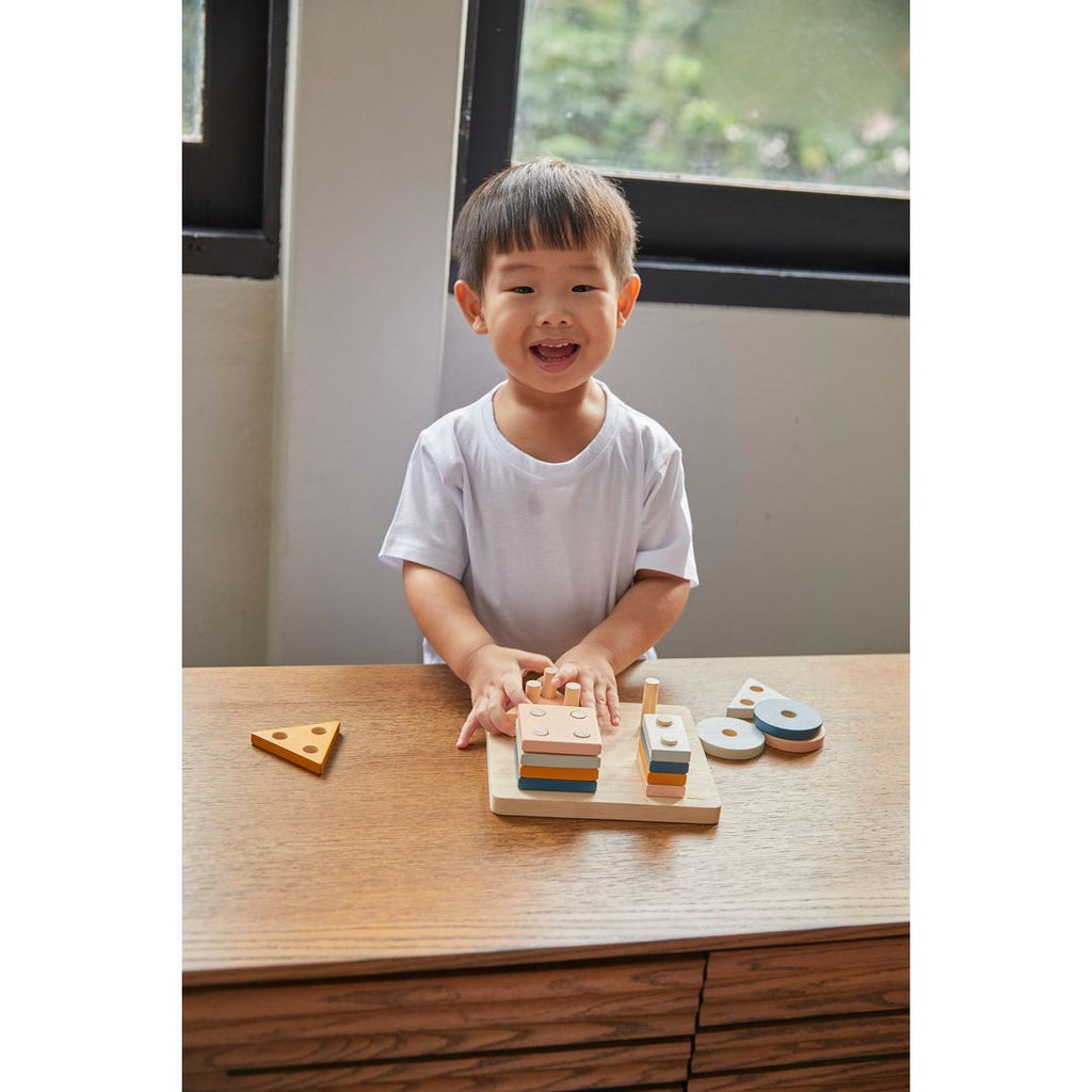 PlanToys Geometric Sorting Board - Orchard | Playroom Avenue