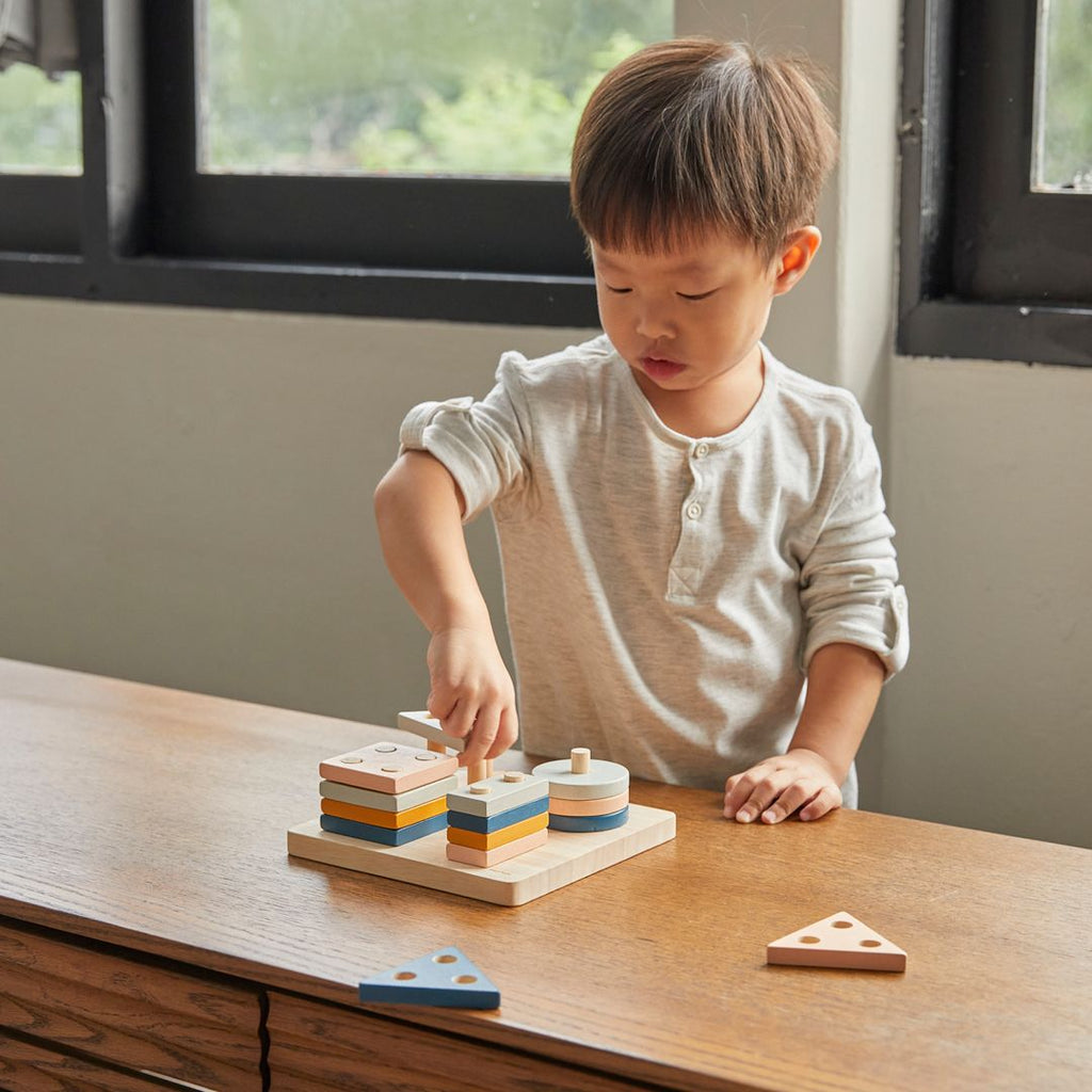 PlanToys Geometric Sorting Board - Orchard | Playroom Avenue